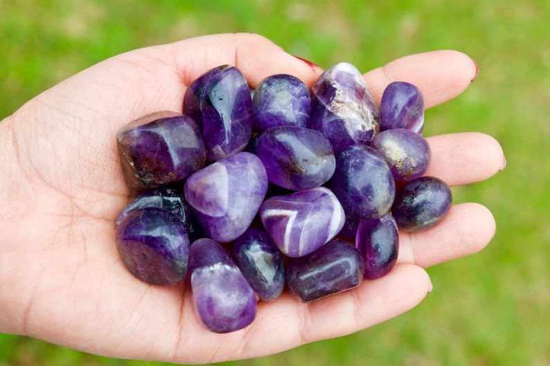 Stunning Natural Polished Crystal Stone - Healing & Decor - Elevate Your Space & Spirit - 50 Grams (Amethyst)