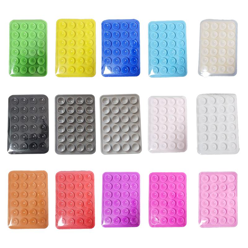 1Pcs Reusable Adhesive Pads Silicone Suction Cups Non-Slip Cell Phone Holders Travel Accessories"