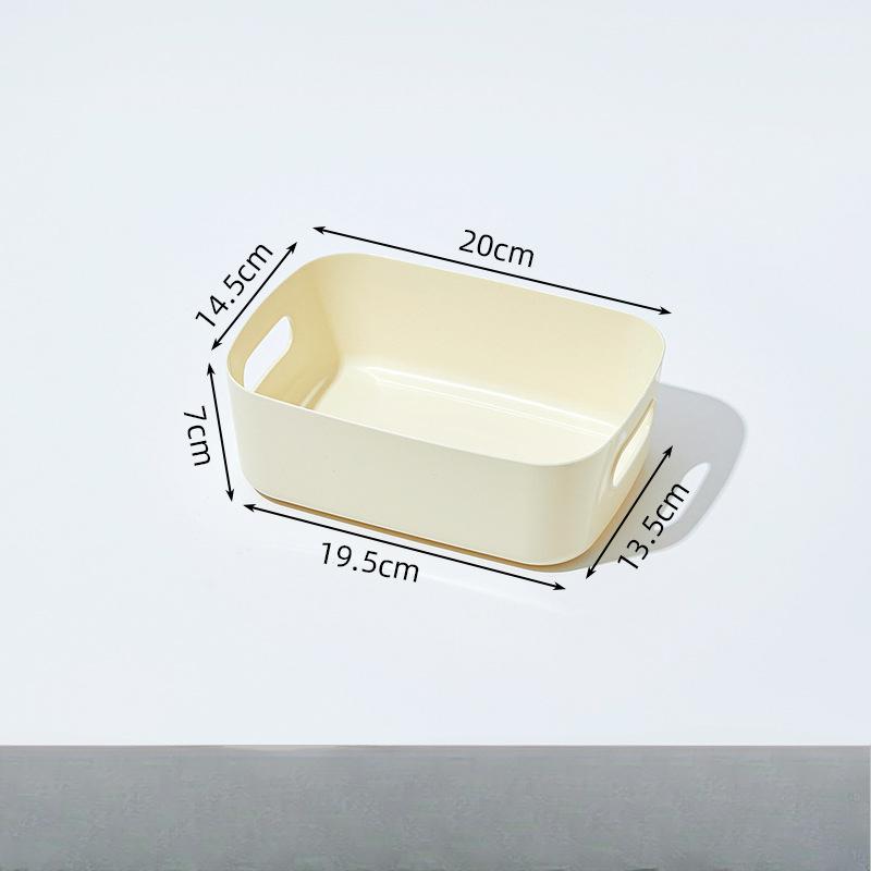 

Настольный ящик для хранения Косметика Мелочи Закуски Игрушки Органайзер Корзина Прямоугольная корзина для хранения Ящик для хранения Small cream color