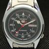 RENOVOVANÉ VINTAGE SEIKO 5 AUTOMATIC 6309A JAPONSKO PÁNSKÉ D/D ČERNÉ HODINKY a318636-9 Seiko-a318636-1