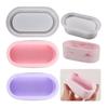 Oval Shape Silicone Mold Flower Planter Mold Flower  Resin Mould  Craft Art Home Decoration Bead Storage Box Mold