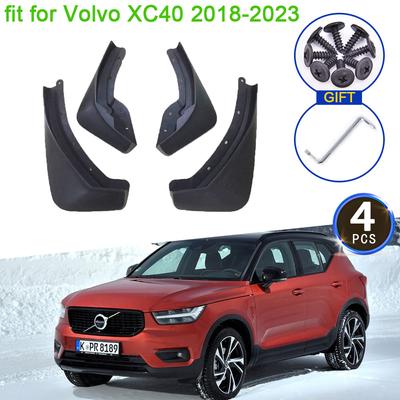 For Volvo XC40 2018    2022 2023 Mudflap Mudguard Fenders Splash Guards Front Rear Wheel 4Pcs Car Stying