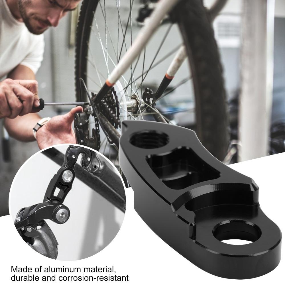 

Easy To Install Bike Rear Derailleur Aluminum Alloy Tail Hook Extension Bicycle Maintenance чёрный