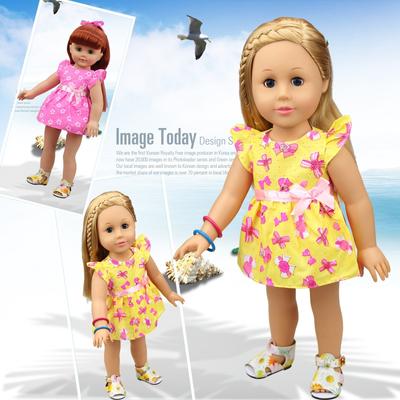 18-inch American Girl Dolls Clothes Fashion Baby Doll Party Dress Fit Best Gifts for Kids