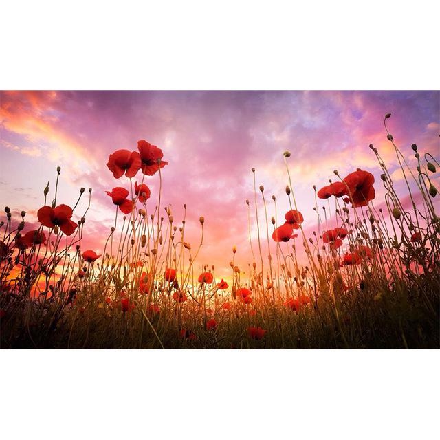 Red Poppies Flowers Canvas Prints Modern Wall Art Canvas Posters and Prints Cuadros Nordic Pictures for Living Room Decor