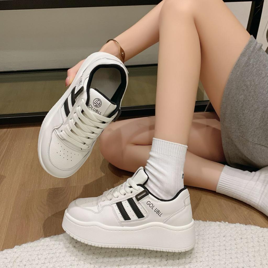 Board shoes women's 2025 new spring and autumn dopamine platform heightening sports and leisure shoes ins trendy shoes