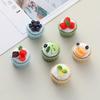 3D Fruit Cupcake Resin Key Chain & Phone Case Accessories.