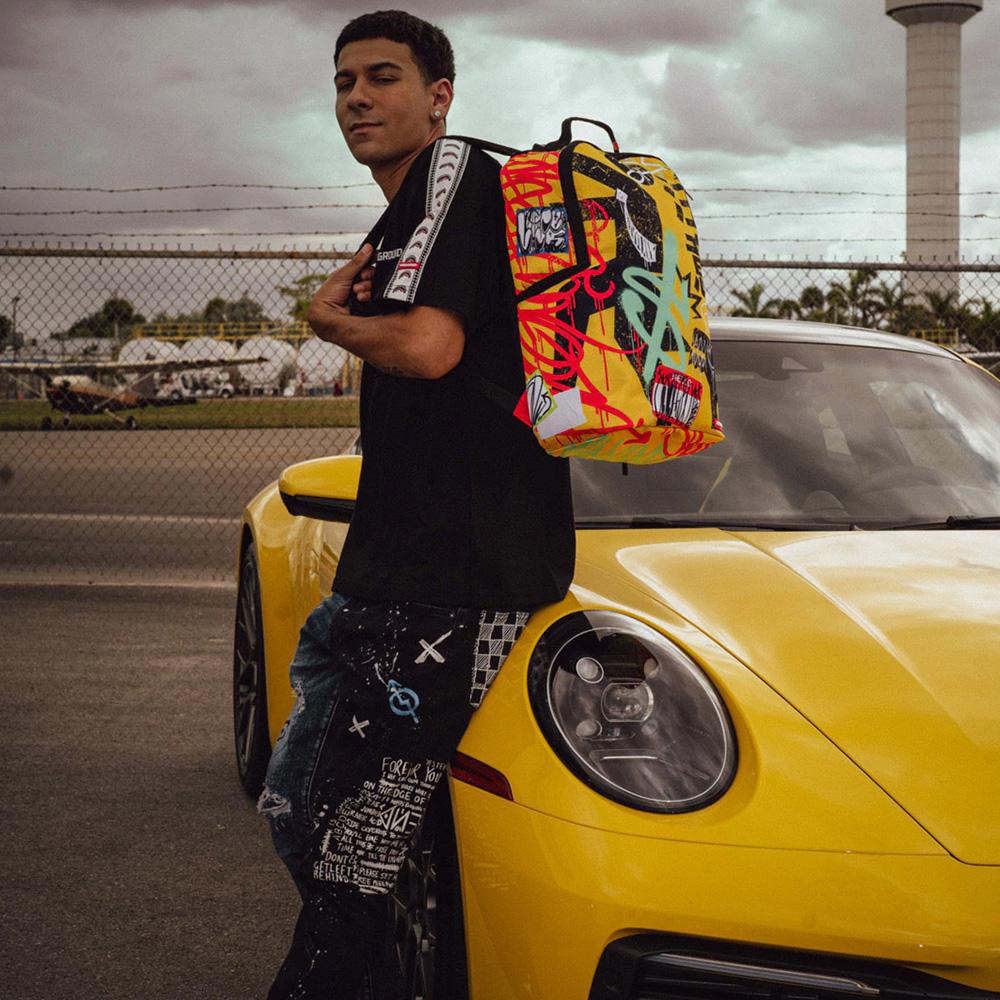 New SPRAYGROUND Polyester Backpack Large Unisex Yellow W0845809