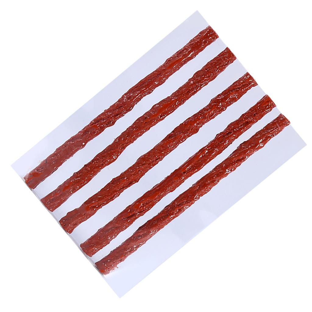 50pcs Tubeless Tire Repair Scooter Bike Automobile Motorcycle Rubber Strips Kit Plug Tire Punct