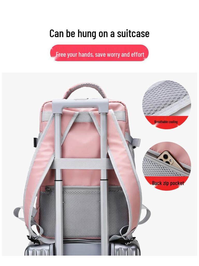 Large Capacity Unisex Backpack for Travel, Fitness, and Business