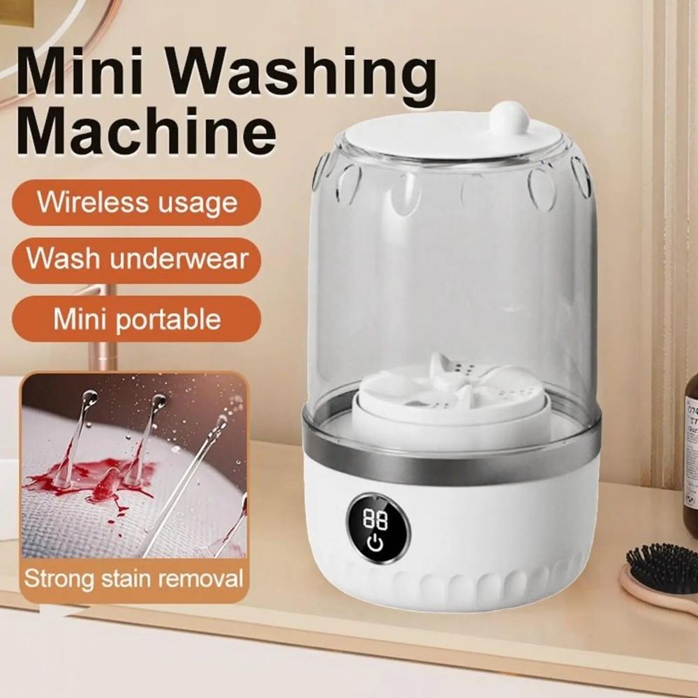 Rechargeable Mini Laundry Machine Cordless Underwear and Socks Washer Apartments Use