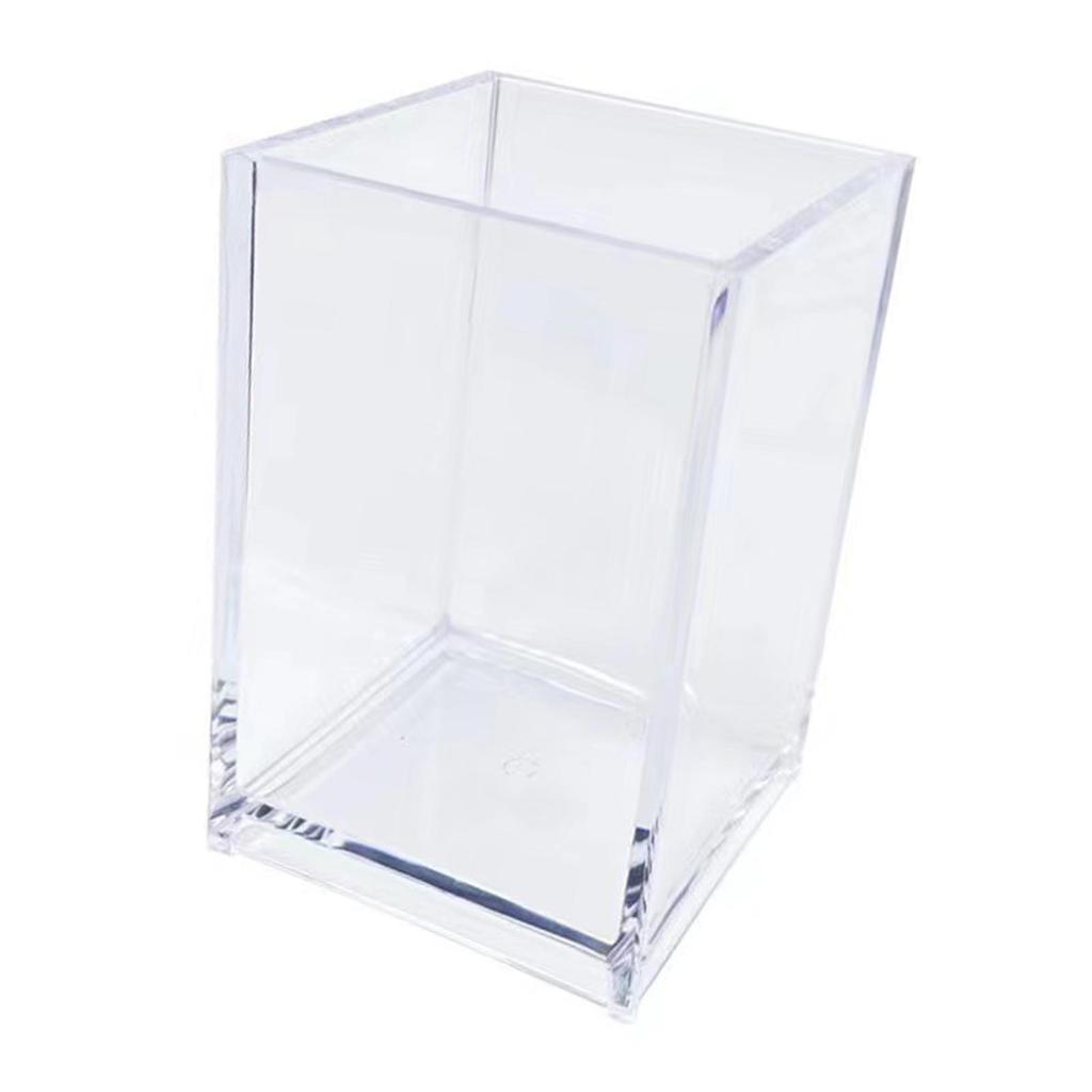 Stolní akrylový držák na pera Průhledný Velkokapacitní Organizér pro uložení štětců na make-up pro kosmetiku