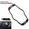 For BMW E90 E90 3 Series REAL Carbon Fiber Headlight Switch Button Frame Cover