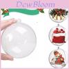 Decorative Transparent Plastic Hanging Balls Ranging From 4cm To 20cm For Christmas