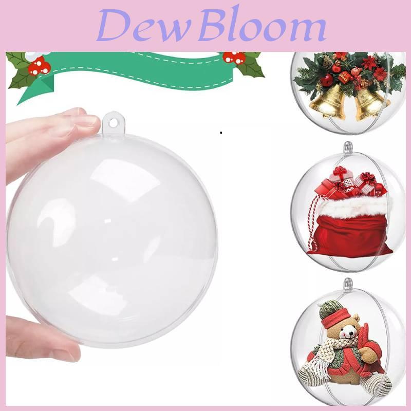 Dekorative transparente Kunststoff-Hängekugeln von 4 cm bis 20 cm für Weihnachten