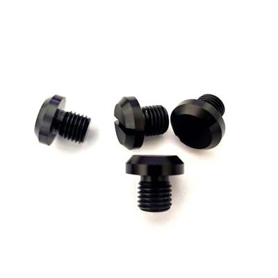 BLOOPIC 4pcs Black M8*1.25 Motorcycle Rearview Mirror Hole Plug Screw Positive Screw + Reverse Screw Aluminum Bolt Cap Black Motorcycle