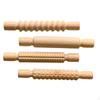 4 Pieces Texture Roller Set Wooden Clay with Textures Textured Tool for Beginners, Children,