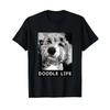 Doodle Life Puppy Face T Shirt Vintage Homme Versatile Top For Everyday Wear Slightly Designer Clothes Casual Fashion
