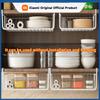 1pc White/Black Hanging Net Basket Iron Material Large Capacity Hanging Under Cabinet Wall Wardrobe Storage Basket Kitchen Tools