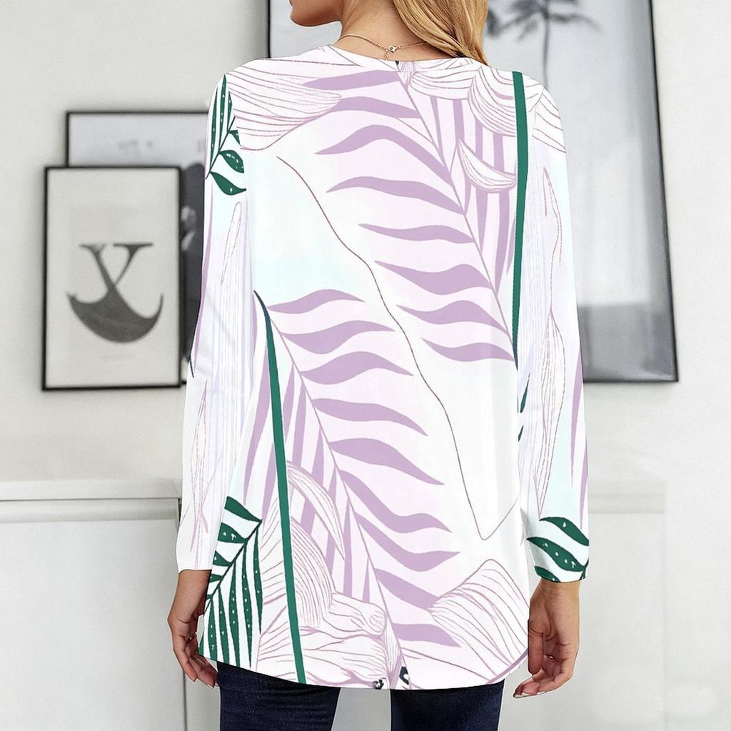 Plus Size Women Crew Neck Long Sleeve Tee Soft Baggy Tops For Housework And Casual Outdoor Activities