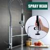 Testina spray per lavello da cucina in ottone nero, Estraibile, Ricambio per rubinetto pre-risciacquo, Ugello spray rubinetto pre-risciacquo