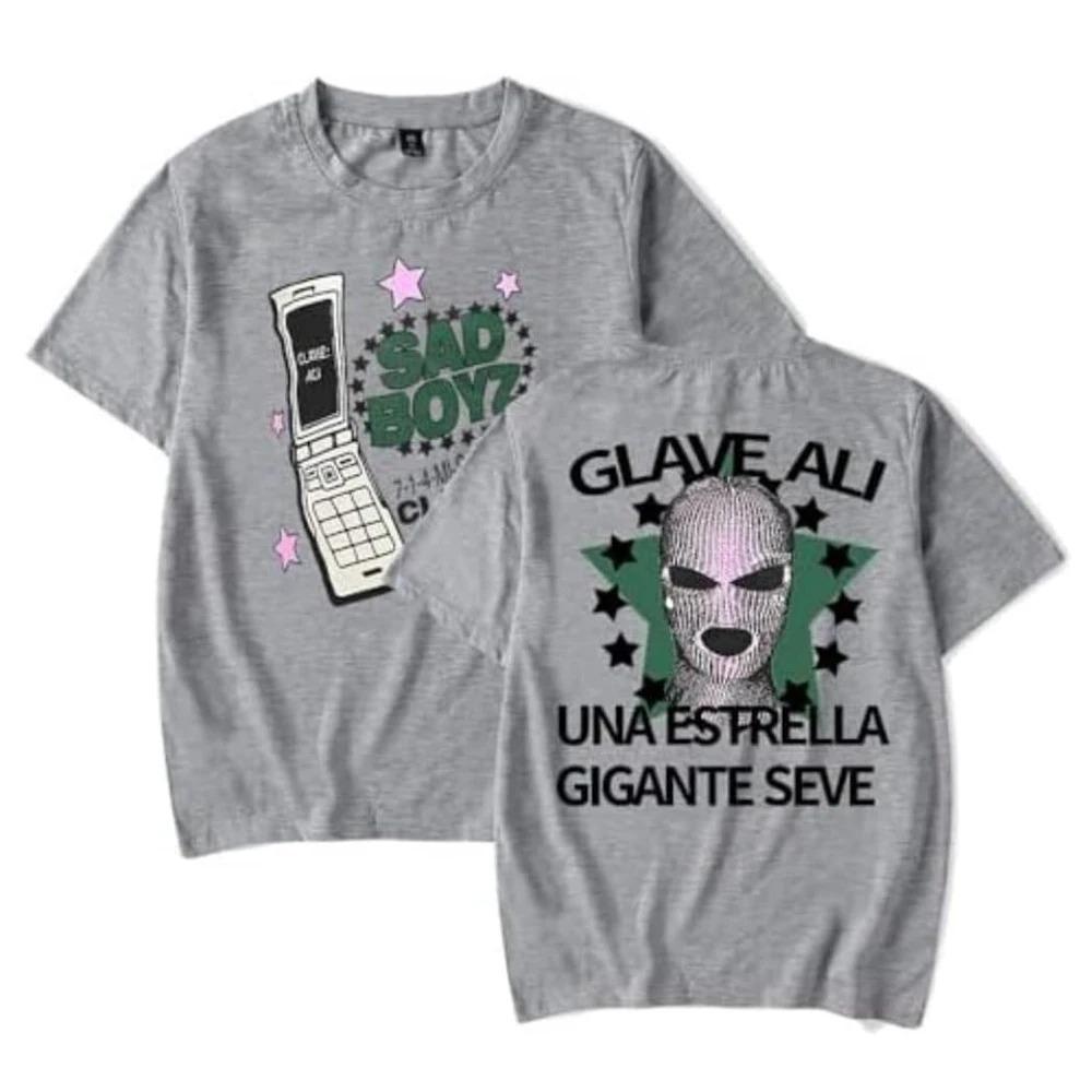 Junior H Clave Ali T-Shirt Sad Boyz Tour Merch Women Men Summer Short Sleeve Tshirt Casual Fashion Tee