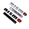 AOW4  ABS Car Rear for Nissan NISMO VVEL DIG Badge Qashqai Elgrand Leaf Juke Patrol Note Trunk Fender Side Letter Sticker Accessories