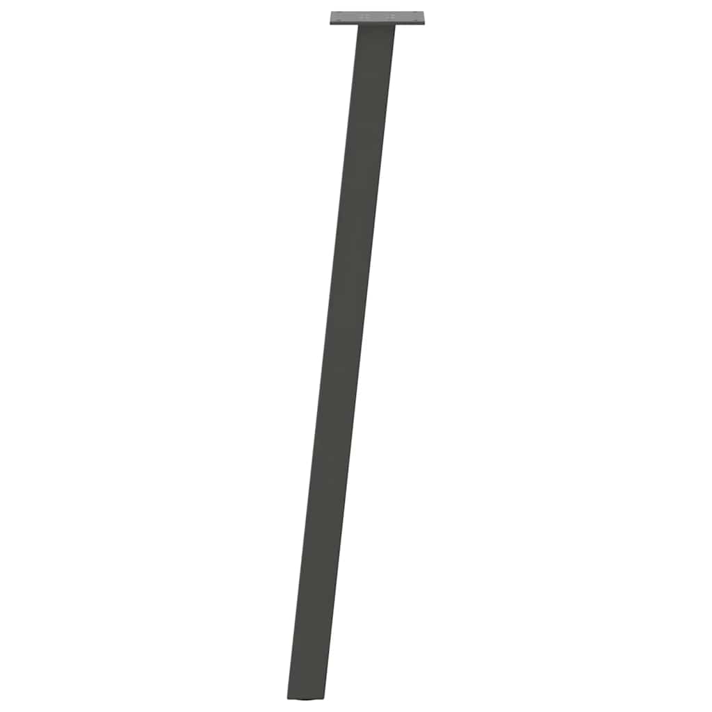 Vidaxl Nogi Do Stolika Kawowego, 4 Szt., Antracyt, 72 Cm, Stal