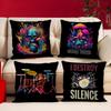 Cool Drum Kit Pillow Cushion Cover Pillowcase Living Room Sofa Home Decor Customized