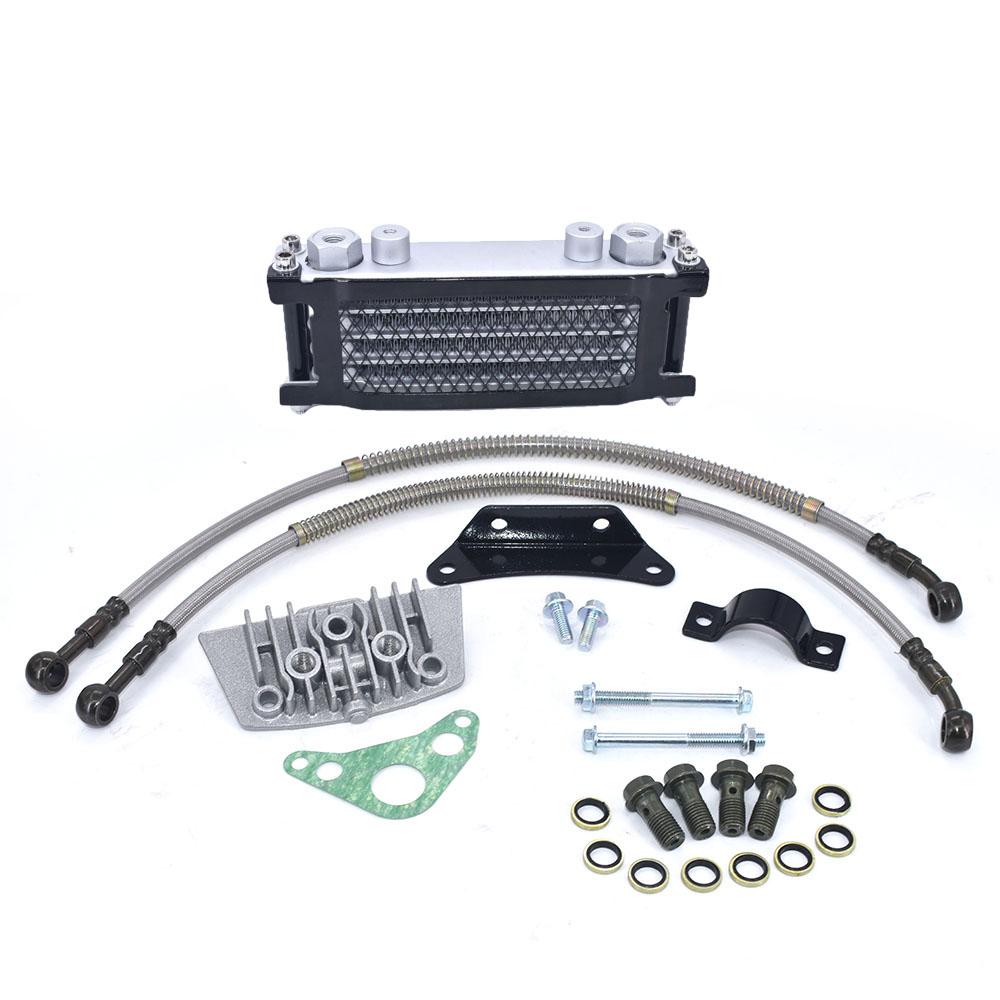 Oil Cooler Motorcycle Oil Radiator Kit Engine Cooling for 50 125 140cc Motocross Universal Dirt Pit Bike ATV Enduro Accessories
