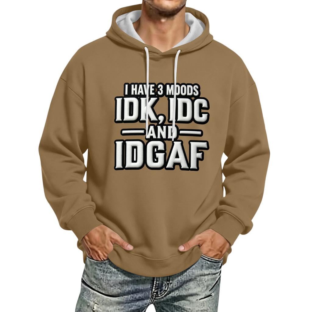 Men's Fashion Hooded Sweatshirt Casual Long Sleeve Pullover for Everyday Wear
