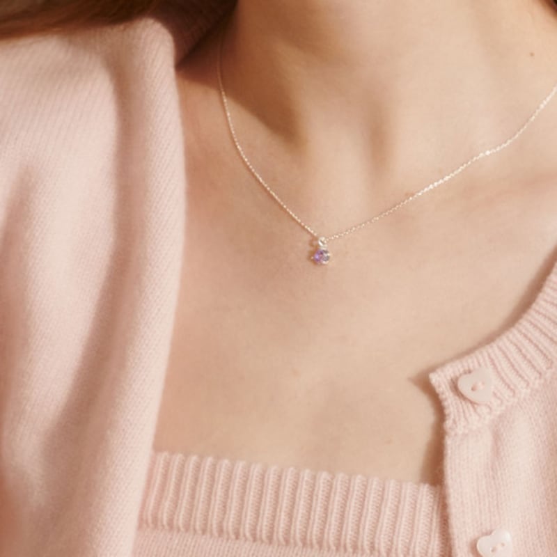 BSWAN Rose Silver Gold Necklace