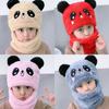 Children's Hat for Boys and Girls, New Autumn and Winter Model, Cute, Thickened, Warm, with Integrated Neck Warmer, Face-covering and Ear-protecting