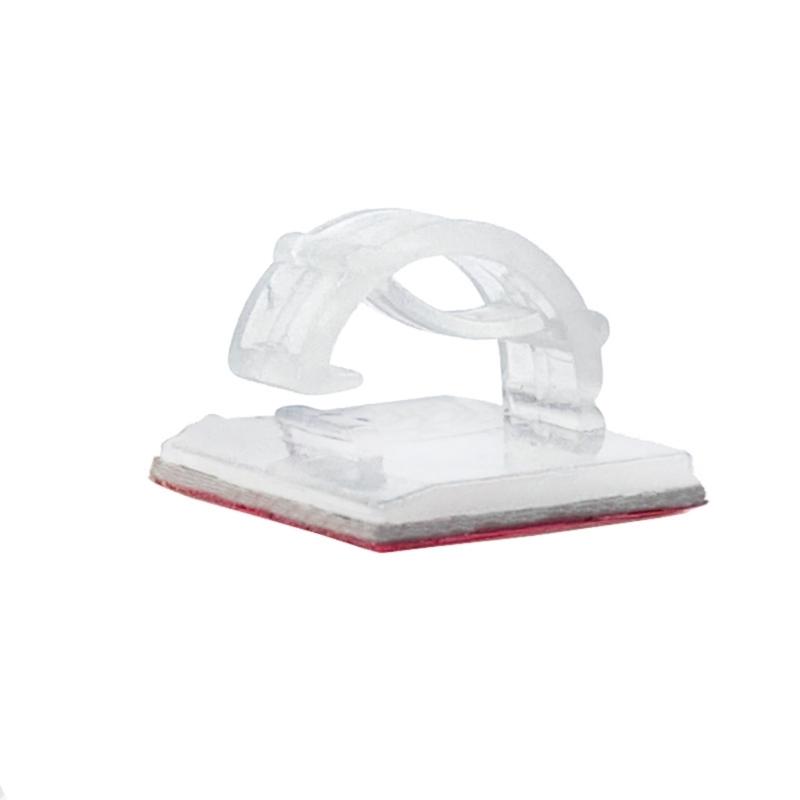 20Pieces Adhesive Cable Management Clip Adhesive Cord Holder,No Residues Removal,Heat Insulation, Space Saving Design