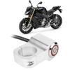 Handlebar Headlight Switch Aluminium Alloy with Red LED Indicator Light Motorcycles Modification Parts 25mm