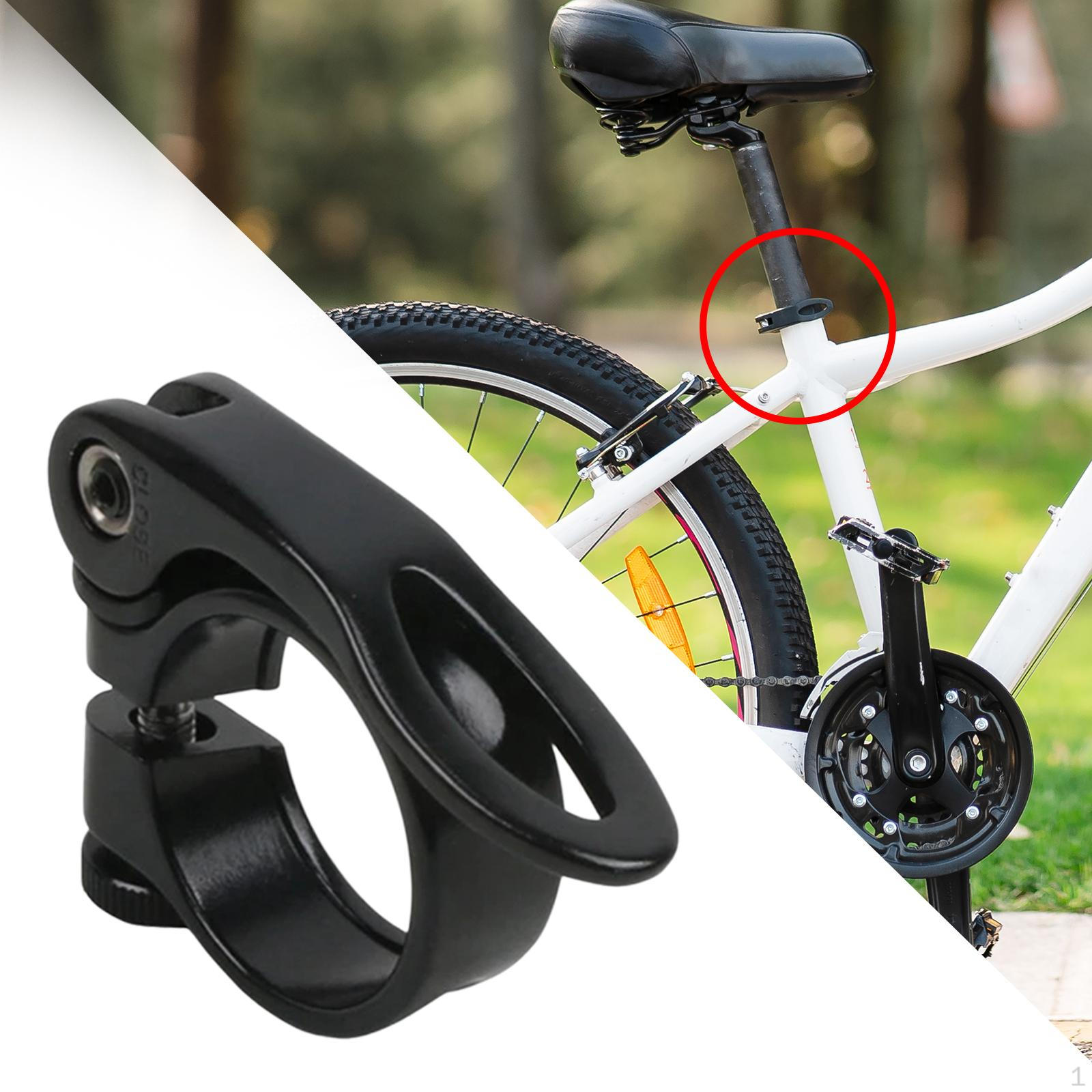Bike Seatpost Clamp for Enhanced Cycling Performance Black 31.8mm