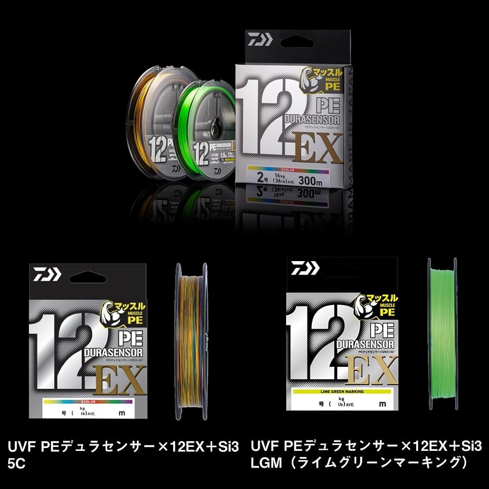 Daiwa PE Line 12-Strand PE Durascensor x12EX 5C6-400 Fishing Gear 400m
