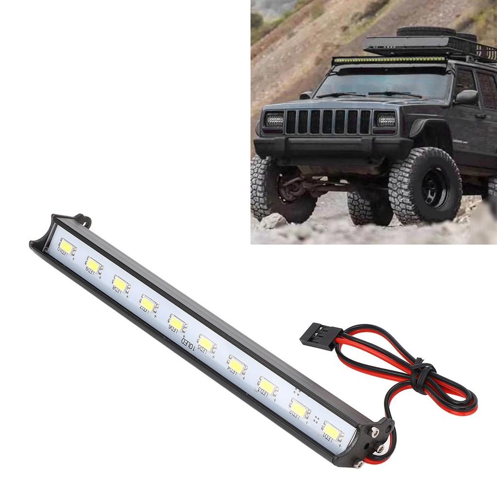 RC Car Light Bar Aluminum Alloy LED Super Bright RC Car Roof Lamp for for SCX10 D90 for HPI
