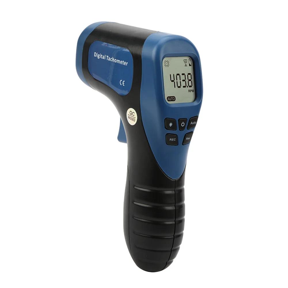 Handheld Digital Photo Tachometer RPM Meter 2.5RPM-99999RPM Non-Contact Motor Lathe Speed Gauge Motor Speed Gauge Gun Engine Use