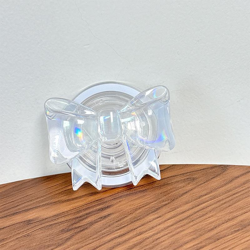 Colorful Magnetic Bow Phone Holder with Airbag, Korean Style for Women