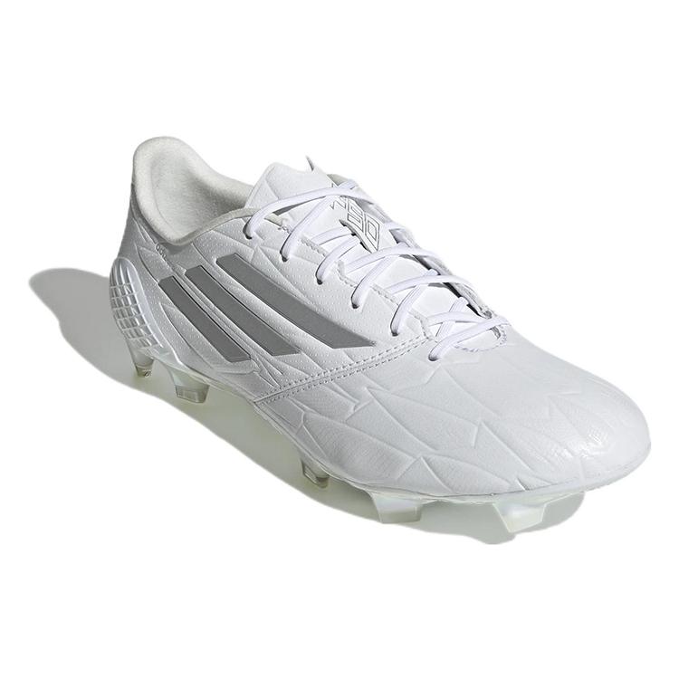 New Adidas Adizero F50 4 Leather Fg White Silver Metallic GX3911