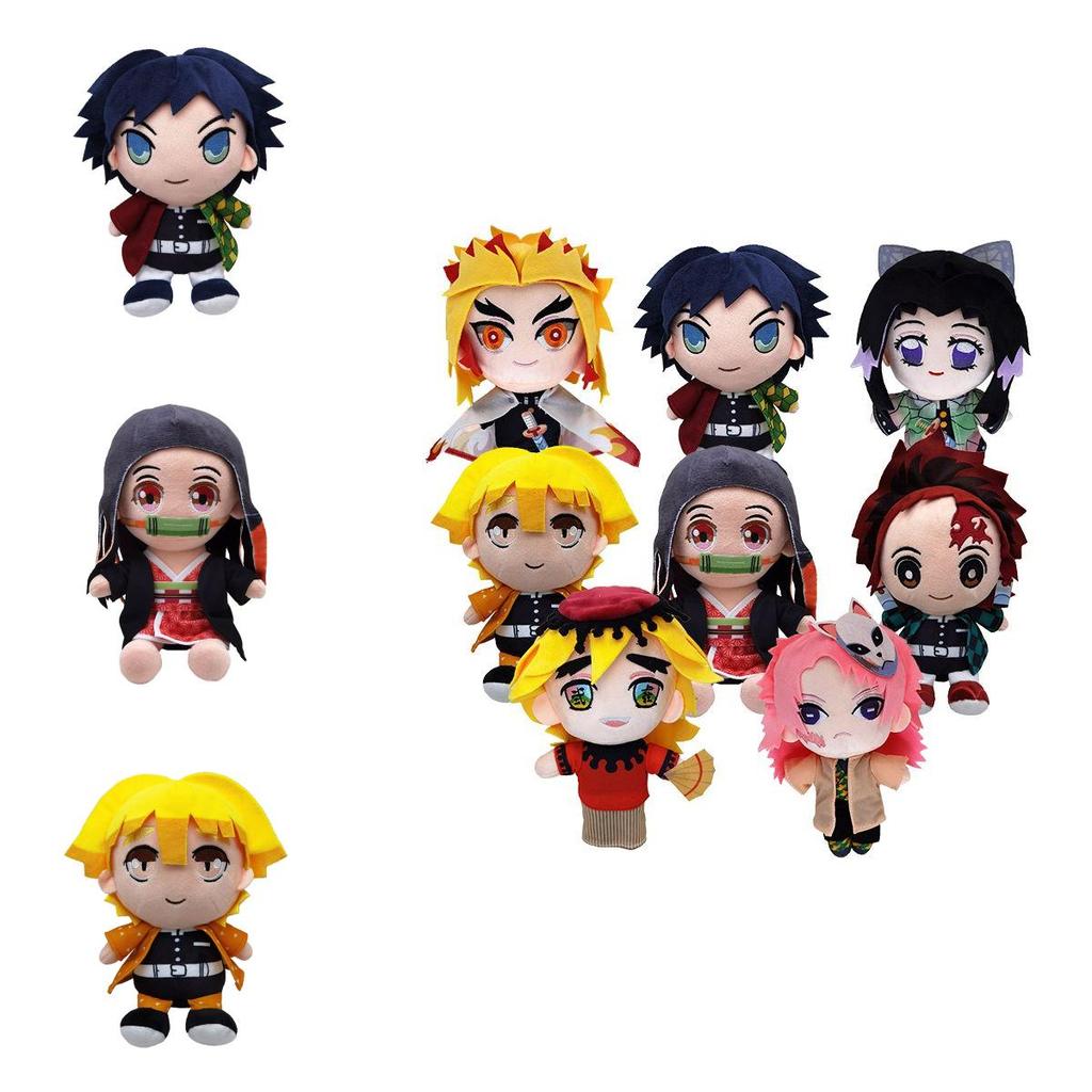 8in Anime Demon Slayer Kimetsu No Yaiba Měkká plyšová panenka Vycpaná dětská hračka Dárek