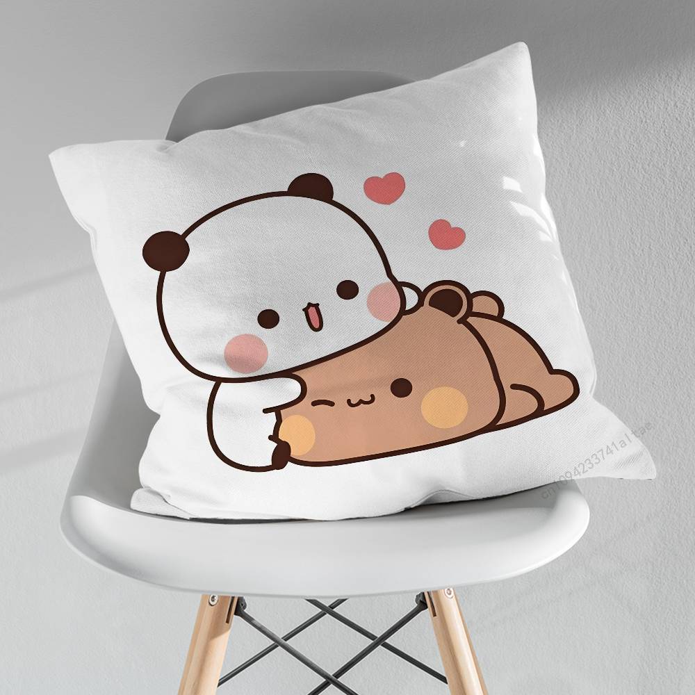 Cute BBubu DDudu Funny Pillowcase for Sofa Room Office Decor Printing  Merchandise AllMatch Cushion Cover