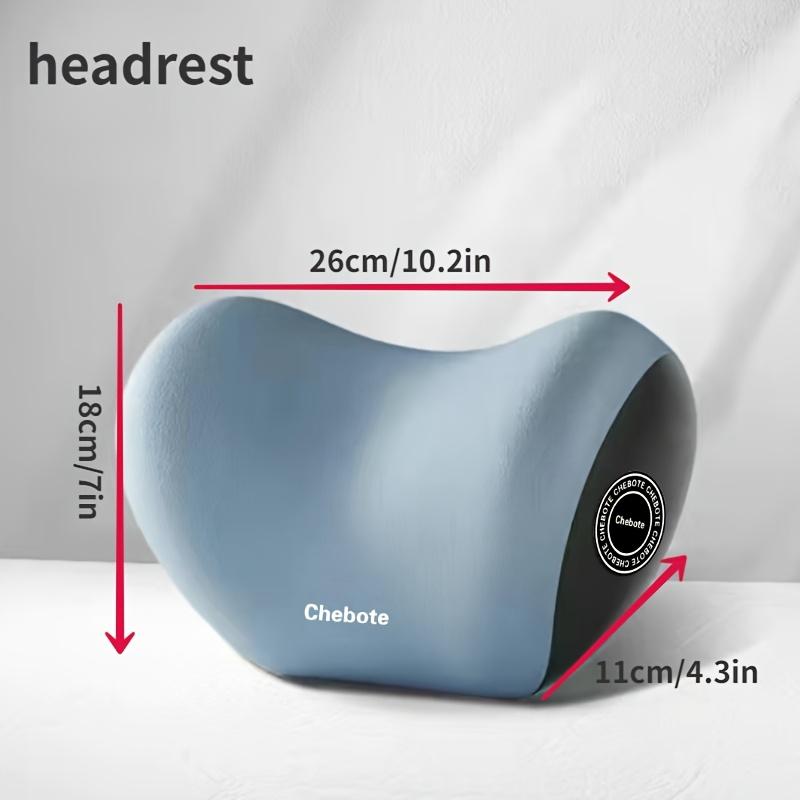2pcs Ergonomic Car Seat Neck and Lumbar Support Pillow Set - 2-in-1 Sponge Rubber Cervical Support with Adjustable Backrest Pillow for Long Drives
