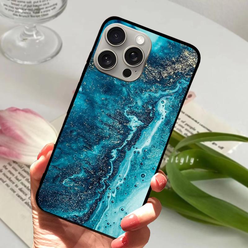 Popular Patterns For iPhone 15 Plus Case On iPhone15 Soft Silicone TPU Phone Cover For iPhone 15 Pro Max Protector Coque Funda