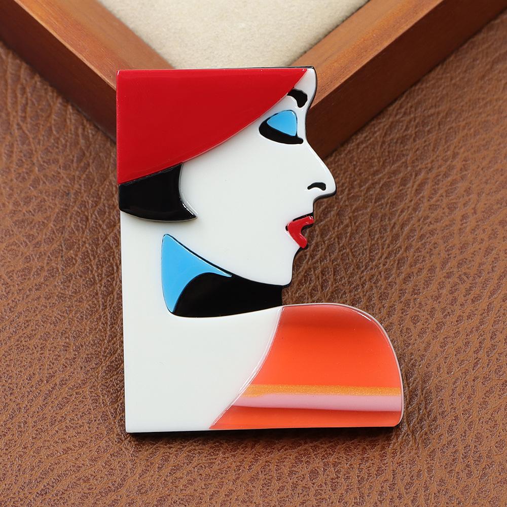 Handgefertigte Spleiß-Acrylplatten-Stil Mädchenbrosche