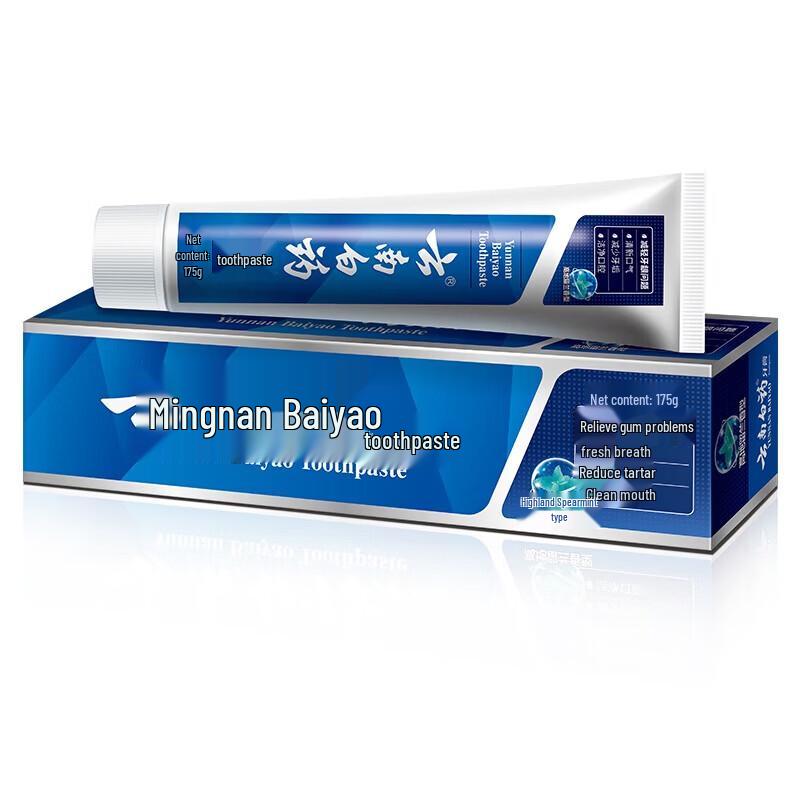 

Yunnan Baiyao Spearmint Fluoride-Free Toothpaste (2 x 175g)