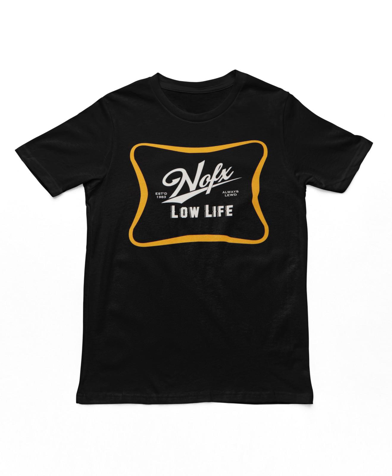 26 NOFX Low Life Mens T Shirt Rock And Roll Music Classic Band Tee New Black Unisex T-Shirt XXXL