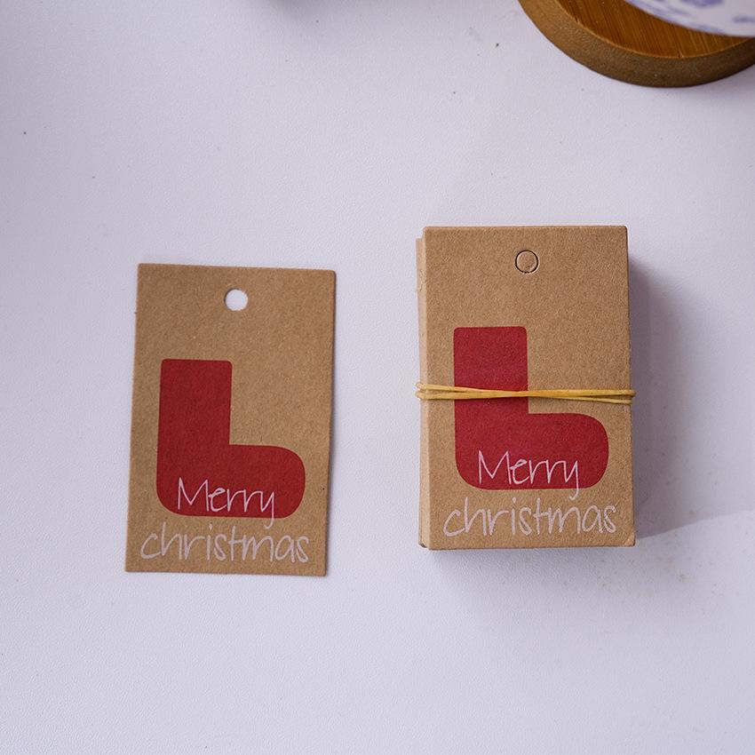Kraft Paper Tags Handmade Diy Decoration Tags Christmas Packaging Tags Cute For Christmas Party Festival Crafts Decoration