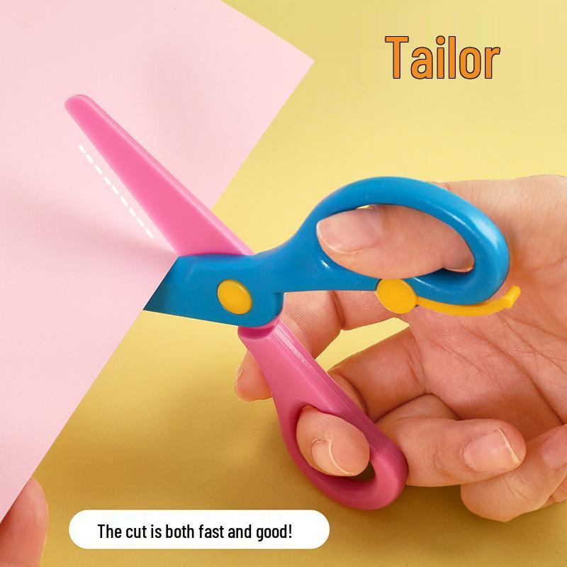 Colorful Safety Scissors for Kids - Anti-Pinch, Crafting & DIY